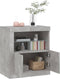 vidaXL - Dressoir - met - LED-verlichting - 60,5x37x67 - cm - betongrijs