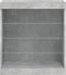 vidaXL - Dressoir - met - LED-verlichting - 60,5x37x67 - cm - betongrijs