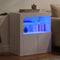 vidaXL - Dressoir - met - LED-verlichting - 60,5x37x67 - cm - wit