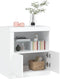 vidaXL - Dressoir - met - LED-verlichting - 60,5x37x67 - cm - wit