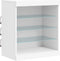 vidaXL - Dressoir - met - LED-verlichting - 60,5x37x67 - cm - wit