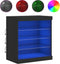 vidaXL - Dressoir - met - LED-verlichting - 60,5x37x67 - cm - zwart