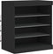 vidaXL - Dressoir - met - LED-verlichting - 60,5x37x67 - cm - zwart