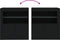 vidaXL - Dressoir - met - LED-verlichting - 60,5x37x67 - cm - zwart