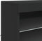 vidaXL - Dressoir - met - LED-verlichting - 60,5x37x67 - cm - zwart