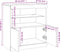 vidaXL - Dressoir - met - LED-verlichting - 60x37x67 - cm - betongrijs