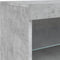 vidaXL - Dressoir - met - LED-verlichting - 60x37x67 - cm - betongrijs