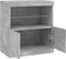 vidaXL - Dressoir - met - LED-verlichting - 60x37x67 - cm - betongrijs