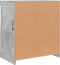 vidaXL - Dressoir - met - LED-verlichting - 60x37x67 - cm - betongrijs