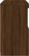 vidaXL - Dressoir - met - LED-verlichting - 60x37x67 - cm - bruin - eikenkleur