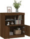 vidaXL - Dressoir - met - LED-verlichting - 60x37x67 - cm - bruin - eikenkleur
