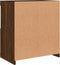 vidaXL - Dressoir - met - LED-verlichting - 60x37x67 - cm - bruin - eikenkleur