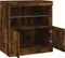 vidaXL - Dressoir - met - LED-verlichting - 60x37x67 - cm - gerookt - eikenkleurig