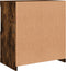 vidaXL - Dressoir - met - LED-verlichting - 60x37x67 - cm - gerookt - eikenkleurig
