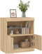 vidaXL - Dressoir - met - LED-verlichting - 60x37x67 - cm - sonoma - eikenkleurig