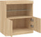 vidaXL - Dressoir - met - LED-verlichting - 60x37x67 - cm - sonoma - eikenkleurig