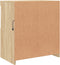 vidaXL - Dressoir - met - LED-verlichting - 60x37x67 - cm - sonoma - eikenkleurig