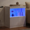 vidaXL - Dressoir - met - LED-verlichting - 60x37x67 - cm - wit
