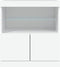 vidaXL - Dressoir - met - LED-verlichting - 60x37x67 - cm - wit
