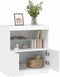 vidaXL - Dressoir - met - LED-verlichting - 60x37x67 - cm - wit