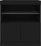 vidaXL - Dressoir - met - LED-verlichting - 60x37x67 - cm - zwart