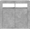 vidaXL - Dressoir - met - LED-verlichting - 80x35x75 - cm - betongrijs