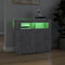 vidaXL - Dressoir - met - LED-verlichting - 80x35x75 - cm - betongrijs