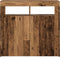 vidaXL - Dressoir - met - LED-verlichting - 80x35x75 - cm - bewerkt - hout - oud - hout