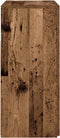 vidaXL - Dressoir - met - LED-verlichting - 80x35x75 - cm - bewerkt - hout - oud - hout
