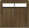 vidaXL - Dressoir - met - LED-verlichting - 80x35x75 - cm - bruin - eiken
