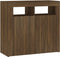 vidaXL - Dressoir - met - LED-verlichting - 80x35x75 - cm - bruin - eiken