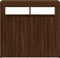 vidaXL - Dressoir - met - LED-verlichting - 80x35x75 - cm - bruin - eiken
