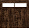 vidaXL - Dressoir - met - LED-verlichting - 80x35x75 - cm - bruin - eiken