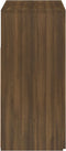 vidaXL - Dressoir - met - LED-verlichting - 80x35x75 - cm - bruin - eiken