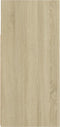 vidaXL - Dressoir - met - LED-verlichting - 80x35x75 - cm - sonoma - eikenkleurig