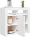 vidaXL - Dressoir - met - LED-verlichting - 80x35x75 - cm - wit