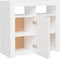 vidaXL - Dressoir - met - LED-verlichting - 80x35x75 - cm - wit