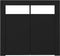 vidaXL - Dressoir - met - LED-verlichting - 80x35x75 - cm - zwart