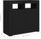 vidaXL - Dressoir - met - LED-verlichting - 80x35x75 - cm - zwart