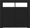 vidaXL - Dressoir - met - LED-verlichting - 80x35x75 - cm - zwart