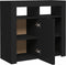 vidaXL - Dressoir - met - LED-verlichting - 80x35x75 - cm - zwart