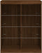 vidaXL - Dressoir - met - LED-verlichting - 81x37x100 - cm - bruin - eikenkleur