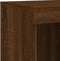 vidaXL - Dressoir - met - LED-verlichting - 81x37x100 - cm - bruin - eikenkleur