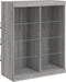 vidaXL - Dressoir - met - LED-verlichting - 81x37x100 - cm - grijs - sonoma - eiken
