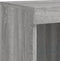 vidaXL - Dressoir - met - LED-verlichting - 81x37x100 - cm - grijs - sonoma - eiken