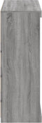 vidaXL - Dressoir - met - LED-verlichting - 81x37x100 - cm - grijs - sonoma - eiken
