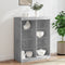 vidaXL - Dressoir - met - LED-verlichting - 81x37x100 - cm - betongrijs
