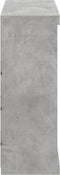 vidaXL - Dressoir - met - LED-verlichting - 81x37x100 - cm - betongrijs