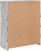 vidaXL - Dressoir - met - LED-verlichting - 81x37x100 - cm - betongrijs