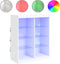 vidaXL - Dressoir - met - LED-verlichting - 81x37x100 - cm - wit